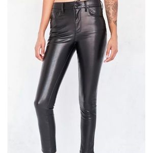 BDG High Rose Twig Faux Leather Pant Size 28